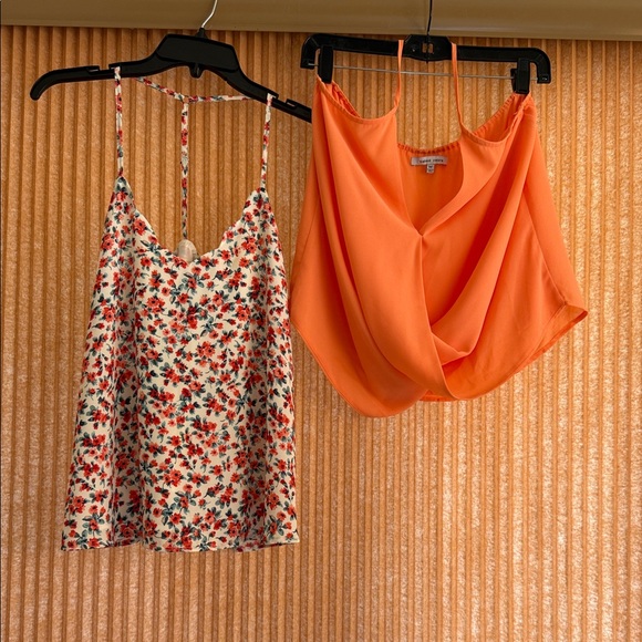 nine britton Tops - Nine Britton Floral and Naked Zebra Peach color Women's Tops